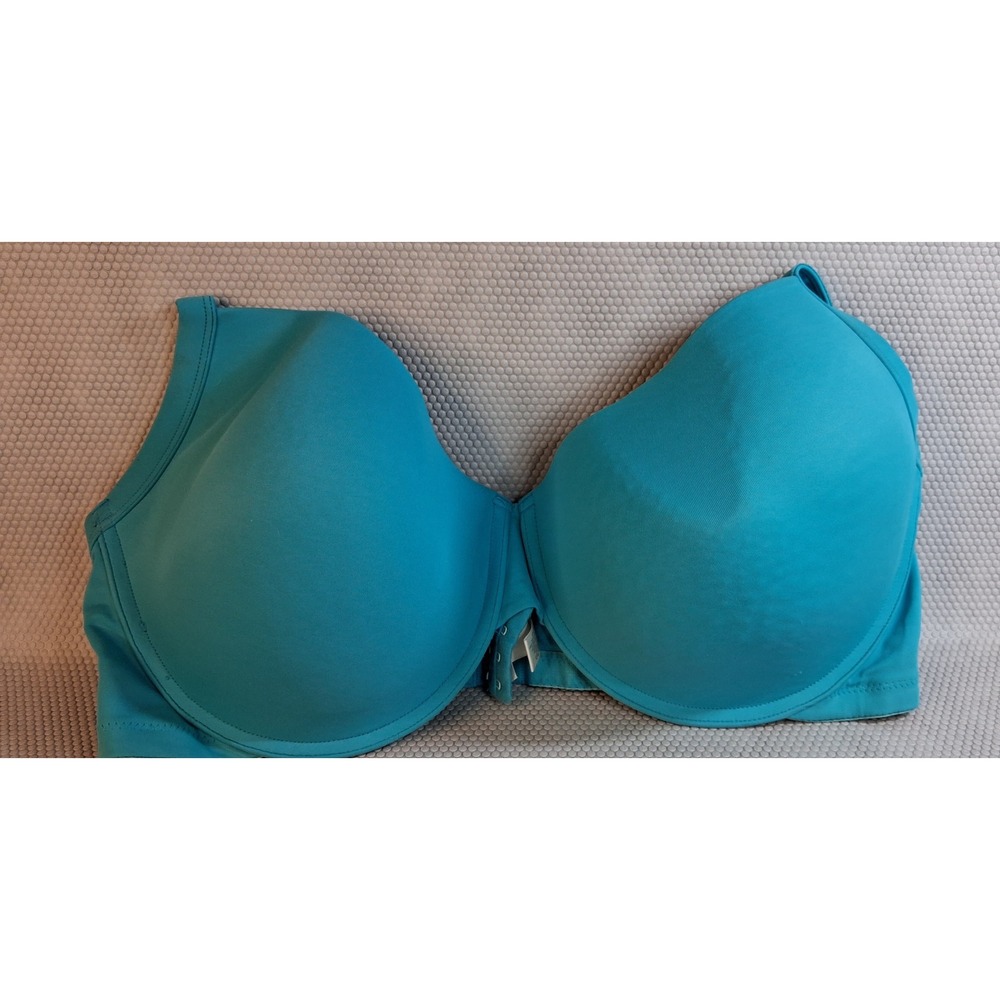 Fashion Bug Teal Blue Full Coverage Underwire Bra 44DDD Adjustable Straps